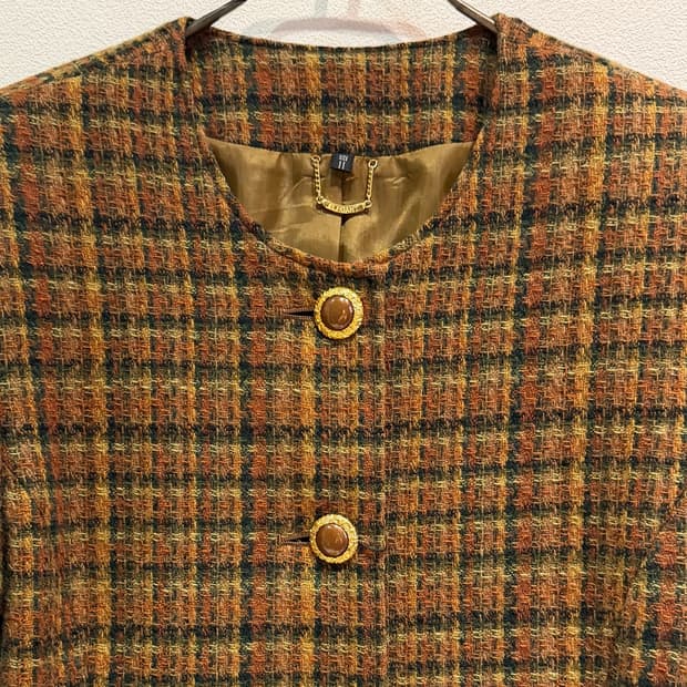 Elegant Check Jacket (Made In Japan)