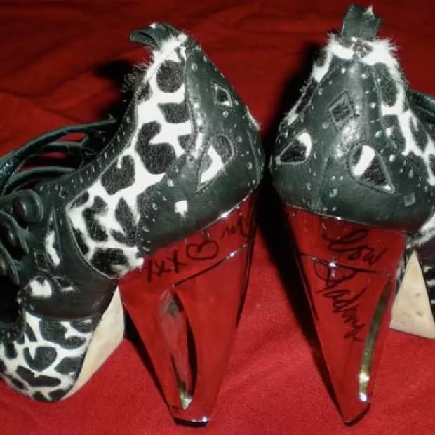 레오파드 송치 하이힐