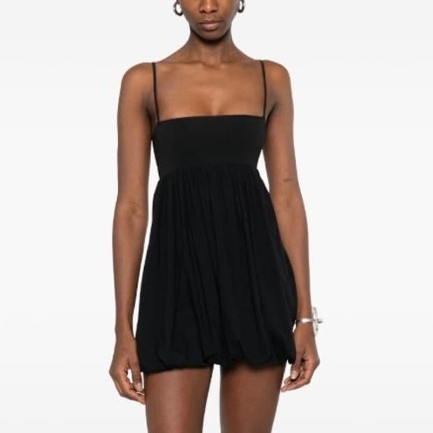 [S,M]기마구아스 Selina 퍼프 미니 드레스/블랙