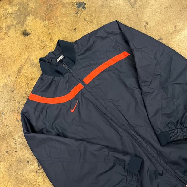 [정품/M] 나이키 블랙 오렌지 바람막이 자켓 b15