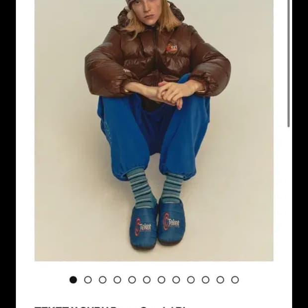 TEKET X SUBU Down Sandal Blue 테켓 스부