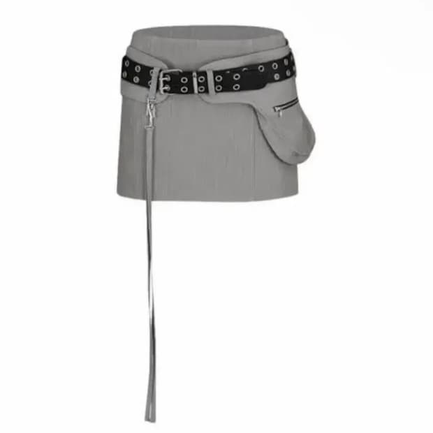 급처) 카시코 포켓벨트 미니스커트 Kashiko skir