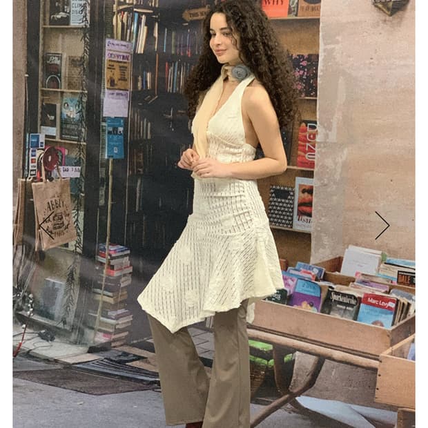 루루서울 보헤미안 홀터넥 드레스