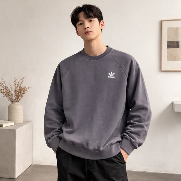 아디다스 오리지널 에센셜 크루넥 맨투맨