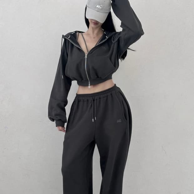 Monpeach 오프모드 스웻 기모 셋업