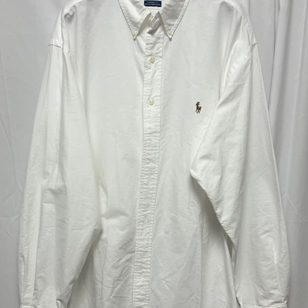 no.173 폴로랄프로렌 옥스포드 Yarmouth핏 화이트셔츠 xxl 
