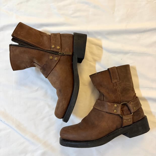 Harley Davidson Biker Buckle  Boots