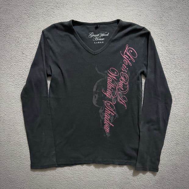 Y2k lettering long sleeve