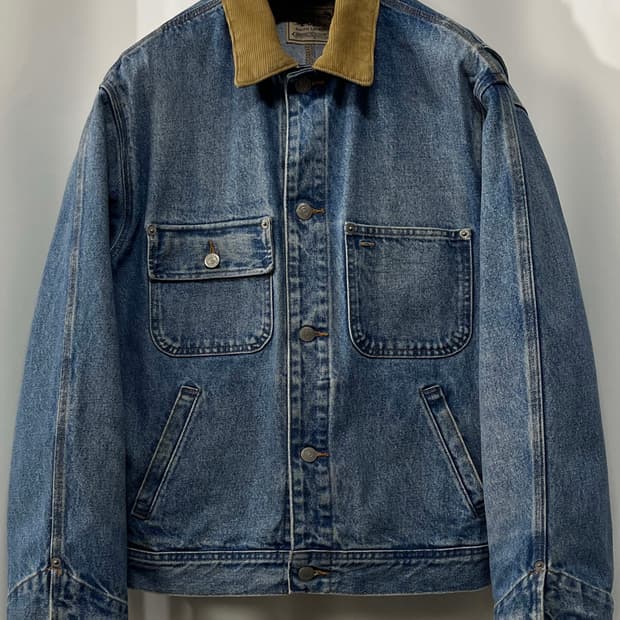 폴로 랄프로렌 코듀로이 덩가리 트러커 데님 자켓