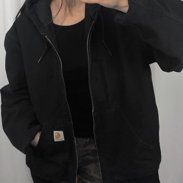 칼하트 블랙 액티브 자켓