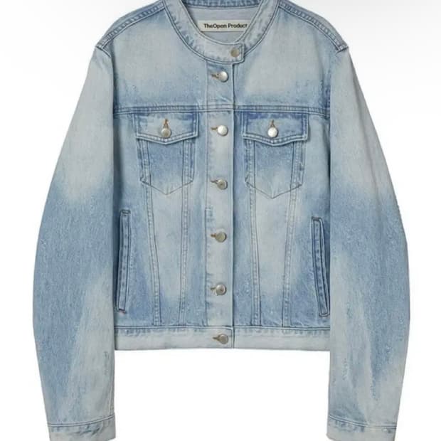 더오픈프로덕트 open yy faded denim jacket