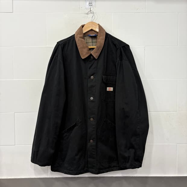 디키즈 코듀로이 카라넥 워크 자켓