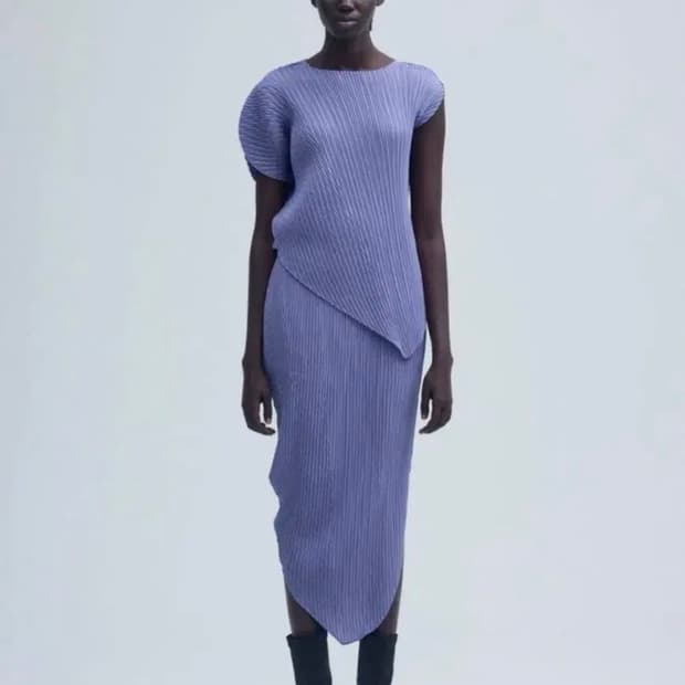 이세이미야케 리프플리츠 아사가오 퍼플 셋트