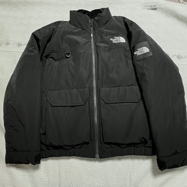 노스페이스 봄버 포켓 자켓 점퍼 아우터 블랙 눕시 빈티지
