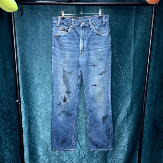 (32) 90s 리바이스 517 오렌지텝 데님 팬츠 made in USA