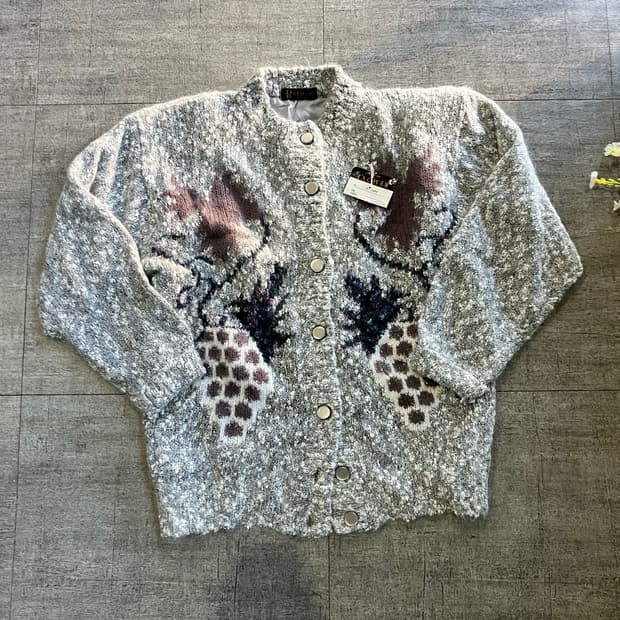 일본빈티지 Premove 올드스쿨아메카지 혁오풍 모헤어니트가디건