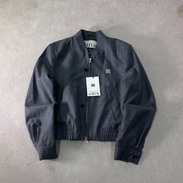 W 95 세터 블레이져 차콜 자켓