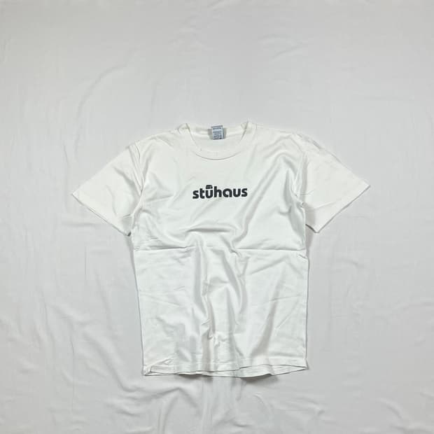 90‘s 스투시 stussy stuhaus 로고 반팔티