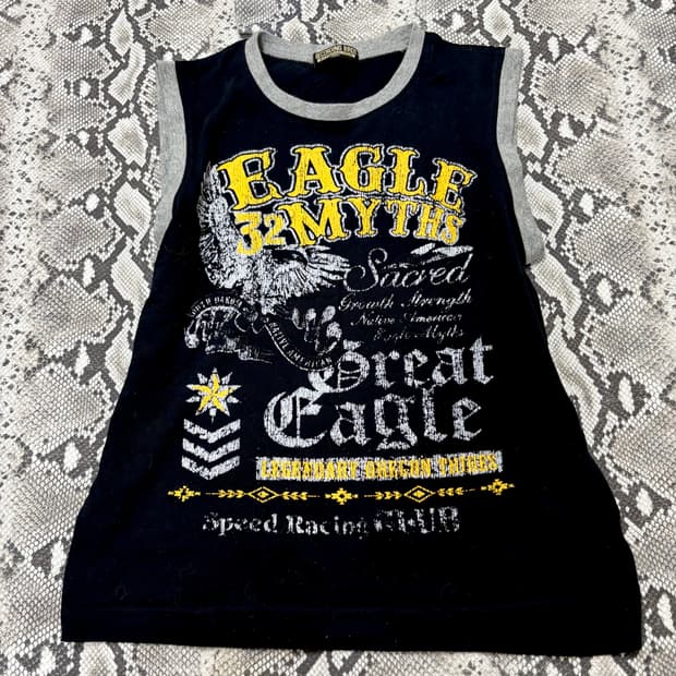 “Vintage” Y2K&Kitsch Mood Print Black Sl