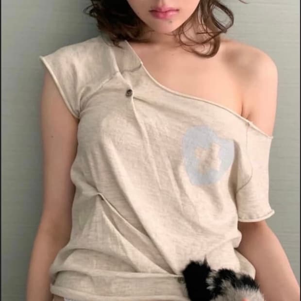 샵페어리 버튼업 원숄더