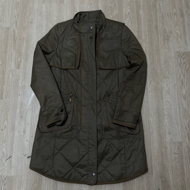 질바이질스튜어트 여성 롱 퀼팅점퍼 [카키] S/90