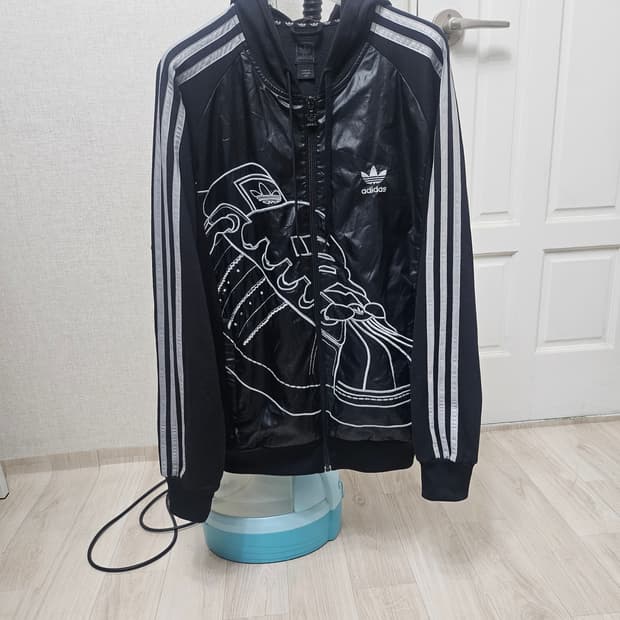 (100~105)L☆우주매물☆ 아디다스 슈퍼스타[블랙실버]트랩탑 후드져지