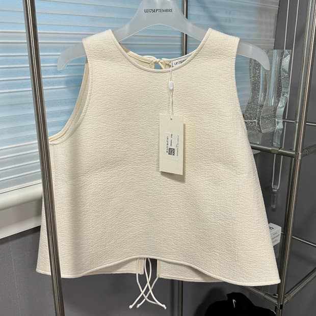 Le17septembre Cotton Tie Sleeveless