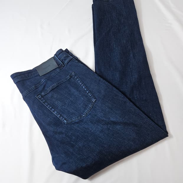 마시모두띠 옴므 청바지 데님팬츠 진 가죽패치 38