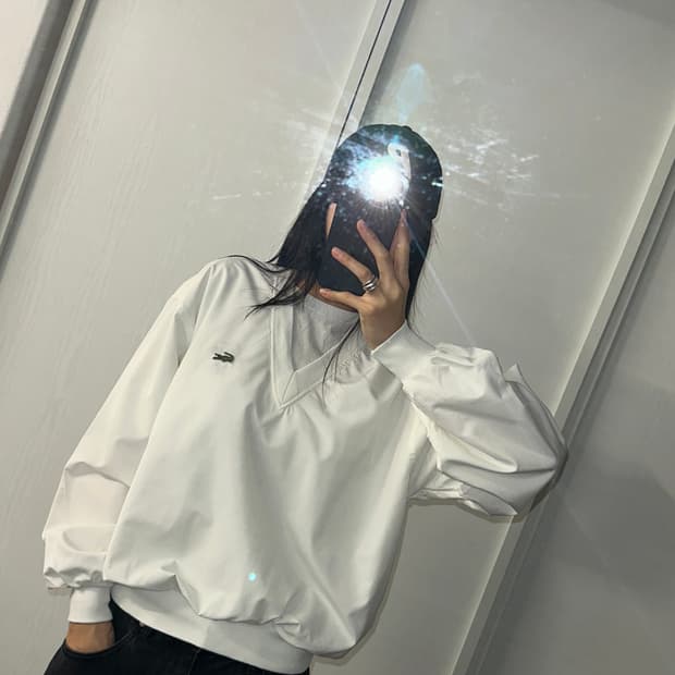 라코스테 올드스쿨 바람막이 웜업 L