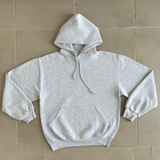 90s 빈티지 러셀 후드 밝은그레이 M