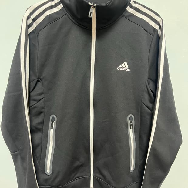아디다스 삼선 트랙탑  블랙져지