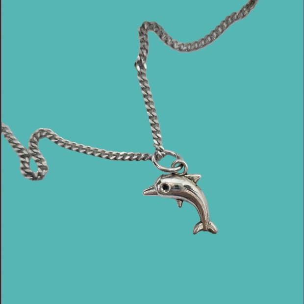 돌핀 체인 포인트 목걸이