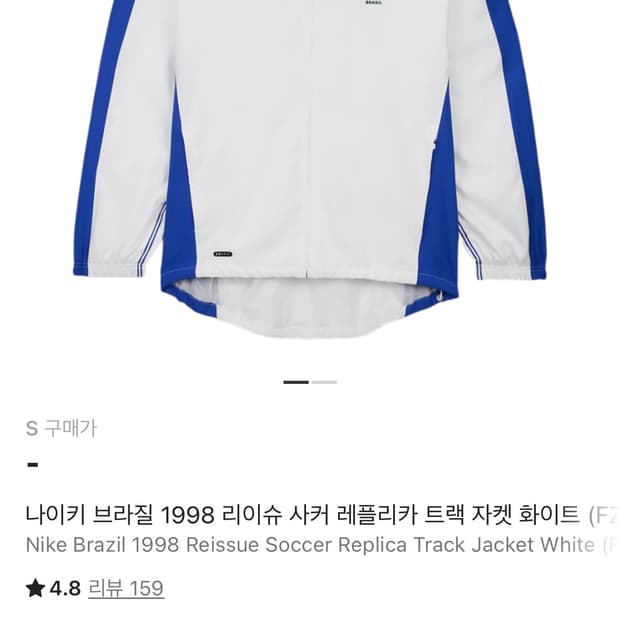나이키 브라질 1998 리이슈 트랙 자켓
