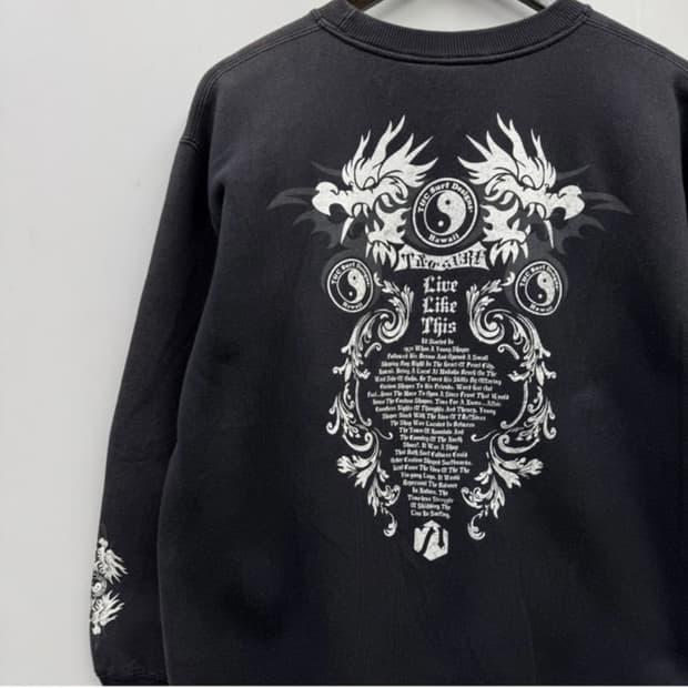 T&C SURF DESIGNS 맨투맨 y2k 빈티지 펑크 고스