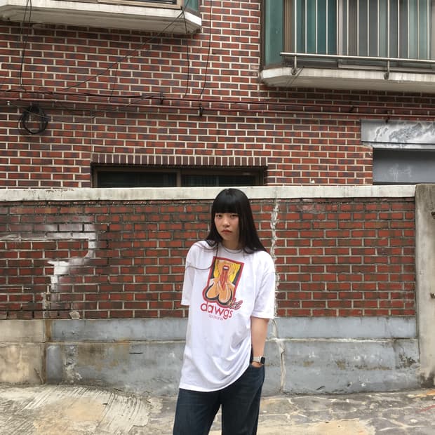 넥스트 레벨 어패럴 빈티지 반팔 티셔츠