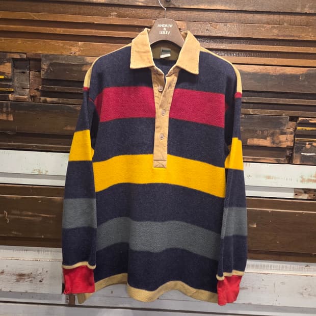 90'S 올드 베네통 럭비티셔츠 