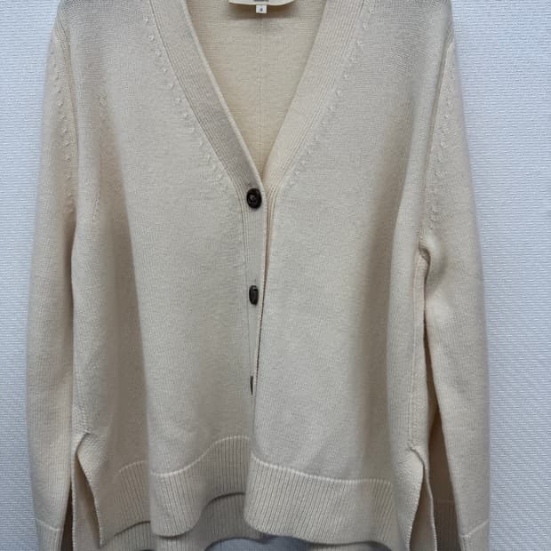 아떼바네사브루노 모/캐시미어혼방 니트 가디건S(L)