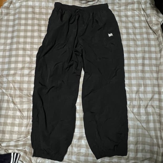 브라운브레스 나일론 팬츠 블랙 L 트랙 검정 와이드 바스락