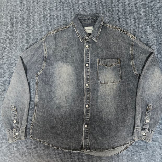 디미트리블랙 데님 셔츠 인디고 그레이 M