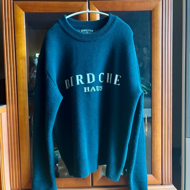 BIRD CHE 니트 다크 그린 