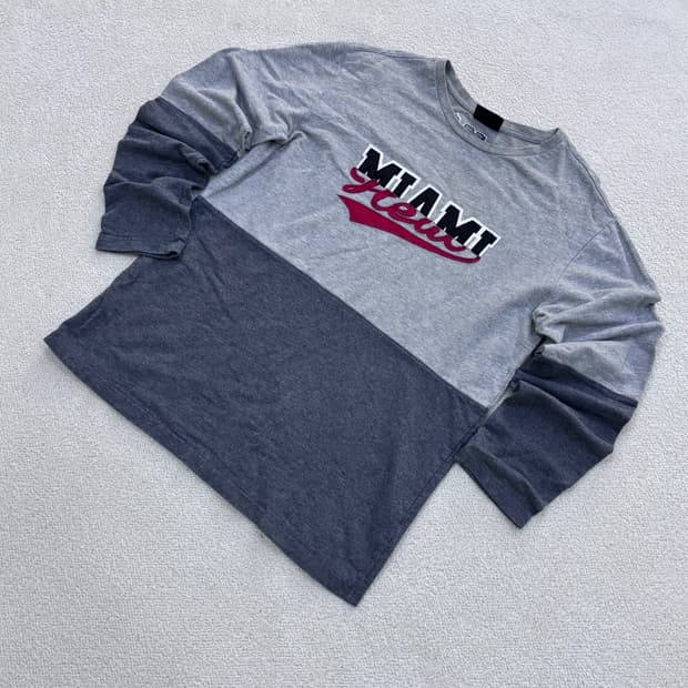 M NBA 마이애미 긴팔 티셔츠 0327E