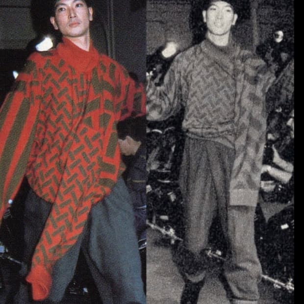 issey miyake 1986 aw runway knit