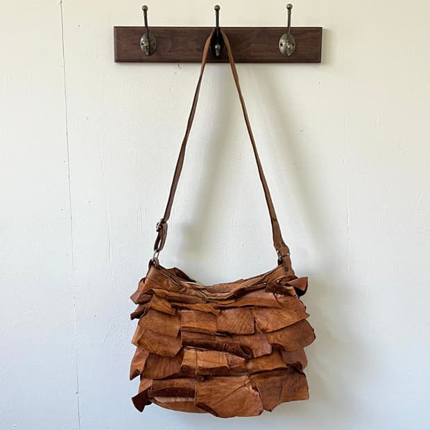 90’s Japan vtg 레이어드 리얼 레더 백