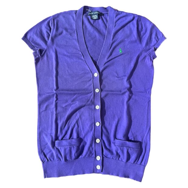 PRL cotton half cardigan