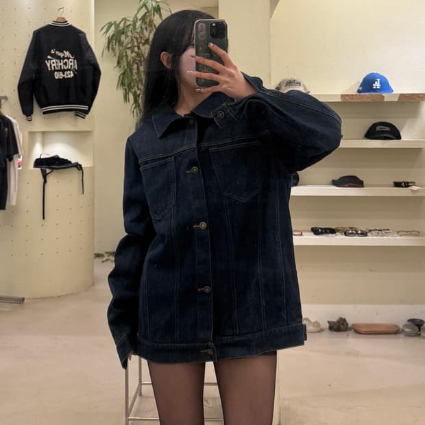 타미힐피거 빅로고 데님 트러커 자켓 U596