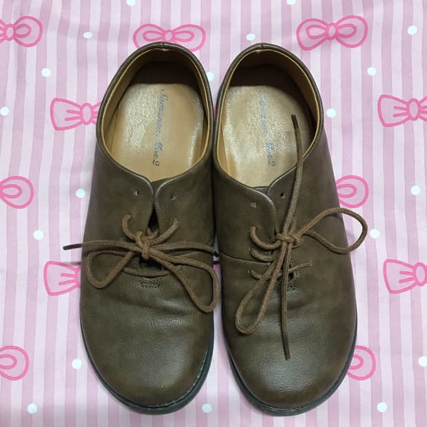 Sm2 사만사모스 모리 단화 가죽 스니커즈