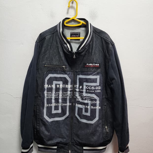 00s FUBU 푸부 빈티지 데님 집업 자켓 XL