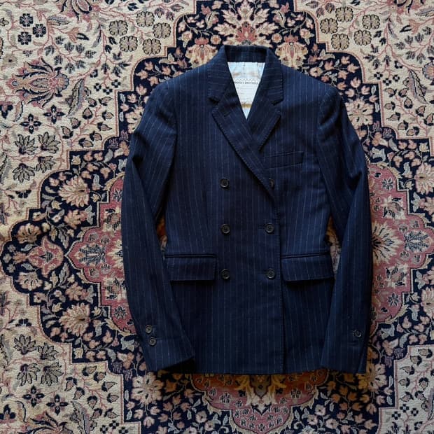 브룩스 브라더스 블랙플리스 더블 브레스티드 자켓 55
