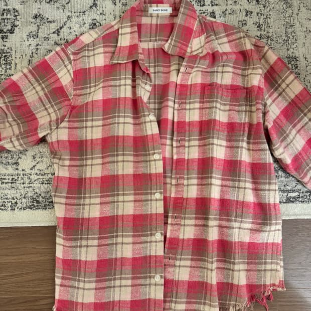 빈티지 체크셔츠