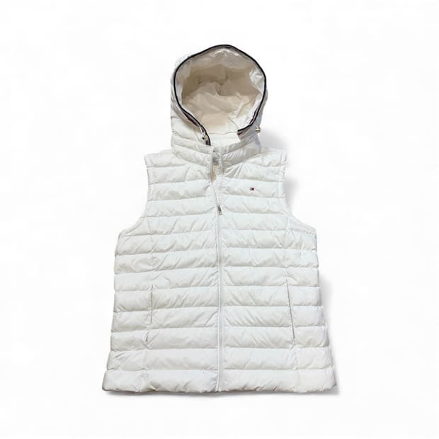 타미힐피거 W 화이트 경량 베스트